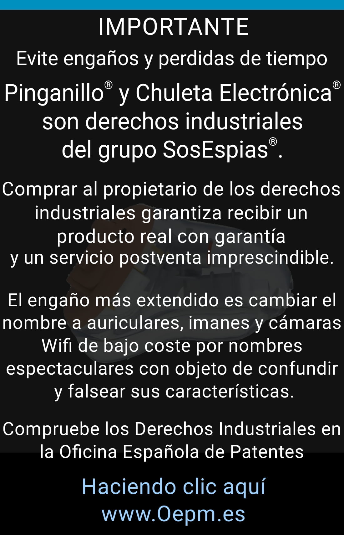 Aviso estafa pinganillos ocultos-mov Aviso estafa pinganillos ocultos-mov