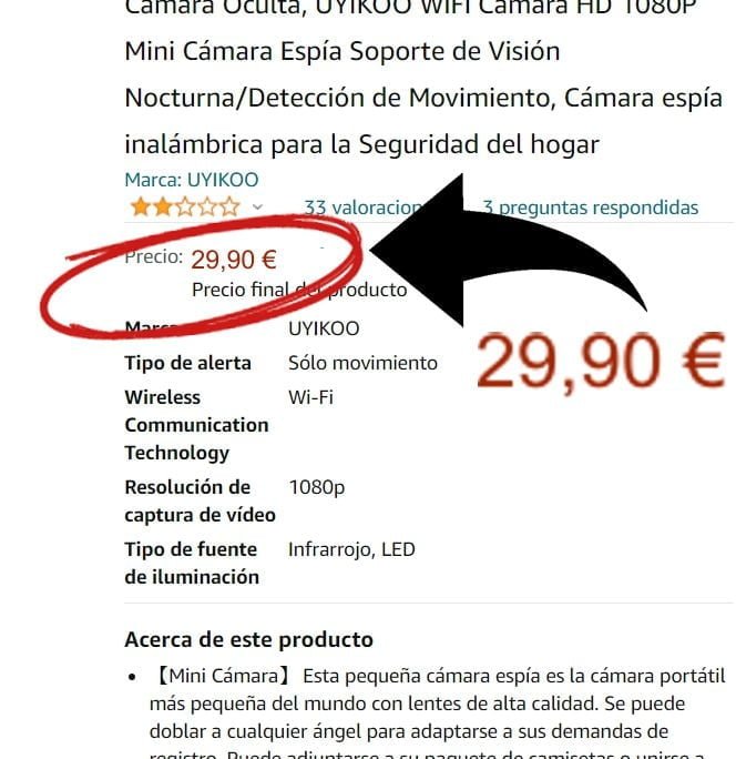 Comparativa cámara pinganillo Comparativa cámara pinganillo