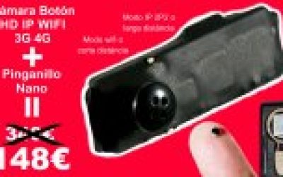 Pinganillo Cámara Botón Wifi Ip para exámenes